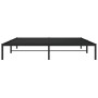 Estructura de cama de metal negro 180x200 cm de , Camas y somieres - Ref: Foro24-373659, Precio: 94,28 €, Descuento: %