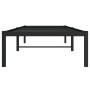 Estructura de cama de metal negro 80x200 cm de , Camas y somieres - Ref: Foro24-373646, Precio: 62,99 €, Descuento: %