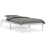 Bettgestell aus weißem Metall, 100 x 190 cm von , Betten und Lattenroste - Ref: Foro24-373667, Preis: 56,77 €, Rabatt: %