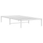 Bettgestell aus weißem Metall, 100 x 190 cm von , Betten und Lattenroste - Ref: Foro24-373667, Preis: 56,77 €, Rabatt: %