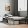 Estructura de cama de metal negro 100x200 cm de , Camas y somieres - Ref: Foro24-373650, Precio: 61,12 €, Descuento: %