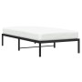 Estructura de cama de metal negro 100x200 cm de , Camas y somieres - Ref: Foro24-373650, Precio: 61,65 €, Descuento: %