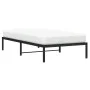 Estructura de cama de metal negro 100x200 cm de , Camas y somieres - Ref: Foro24-373650, Precio: 61,12 €, Descuento: %
