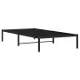 Estructura de cama de metal negro 100x200 cm de , Camas y somieres - Ref: Foro24-373650, Precio: 61,12 €, Descuento: %