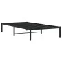 Estructura de cama de metal negro 100x200 cm de , Camas y somieres - Ref: Foro24-373650, Precio: 61,12 €, Descuento: %