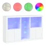 Sideboard with white LED lights 162x37x100 cm by , Sideboards - Ref: Foro24-3209170, Price: 238,29 €, Discount: %