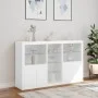 Sideboard with white LED lights 162x37x100 cm by , Sideboards - Ref: Foro24-3209170, Price: 238,29 €, Discount: %