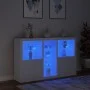 Sideboard with white LED lights 162x37x100 cm by , Sideboards - Ref: Foro24-3209170, Price: 238,29 €, Discount: %