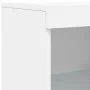 Sideboard with white LED lights 162x37x100 cm by , Sideboards - Ref: Foro24-3209170, Price: 238,29 €, Discount: %