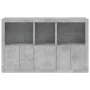 Aparador con luces LED gris hormigón 162x37x100 cm de , Aparadores - Ref: Foro24-3209145, Precio: 211,18 €, Descuento: %