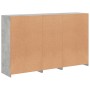 Sideboard with LED lights in concrete gray 162x37x100 cm by , Sideboards - Ref: Foro24-3209145, Price: 204,15 €, Discount: %