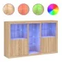 Sonoma Sideboard aus Eiche mit LED-Leuchten 162x37x100 cm von , Sideboards - Ref: Foro24-3209172, Preis: 207,18 €, Rabatt: %