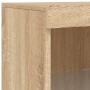 Sideboard with Sonoma oak LED lights 162x37x100 cm by , Sideboards - Ref: Foro24-3209172, Price: 197,35 €, Discount: %