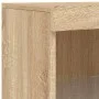 Sideboard with Sonoma oak LED lights 162x37x100 cm by , Sideboards - Ref: Foro24-3209172, Price: 207,18 €, Discount: %