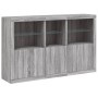 Sideboard mit LED-Leuchten in Sonoma-Grau 162x37x100 cm von , Sideboards - Ref: Foro24-3209147, Preis: 284,27 €, Rabatt: %