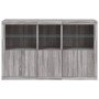 Sideboard with Sonoma grey LED lights 162x37x100 cm by , Sideboards - Ref: Foro24-3209147, Price: 284,27 €, Discount: %