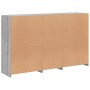 Sideboard with Sonoma grey LED lights 162x37x100 cm by , Sideboards - Ref: Foro24-3209147, Price: 284,27 €, Discount: %