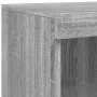 Sideboard with Sonoma grey LED lights 162x37x100 cm by , Sideboards - Ref: Foro24-3209147, Price: 278,07 €, Discount: %