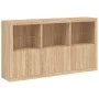 Sideboard with Sonoma oak LED lights 181.5x37x100 cm by , Sideboards - Ref: Foro24-3209151, Price: 215,76 €, Discount: %