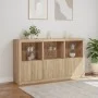 Sideboard with Sonoma oak LED lights 181.5x37x100 cm by , Sideboards - Ref: Foro24-3209151, Price: 215,76 €, Discount: %