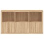 Sideboard mit LED-Leuchten Sonoma Eiche 181,5x37x100 cm von , Sideboards - Ref: Foro24-3209151, Preis: 205,65 €, Rabatt: %