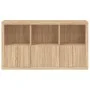 Sideboard with Sonoma oak LED lights 181.5x37x100 cm by , Sideboards - Ref: Foro24-3209151, Price: 215,76 €, Discount: %