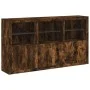Sideboard mit LED-Leuchten Räuchereiche 181,5x37x100 cm von , Sideboards - Ref: Foro24-3209153, Preis: 265,07 €, Rabatt: %