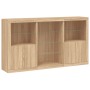 Sideboard with Sonoma oak LED lights 181.5x37x100 cm by , Sideboards - Ref: Foro24-3209179, Price: 200,01 €, Discount: %
