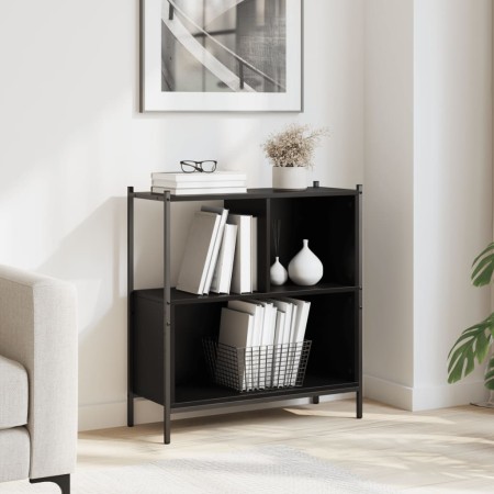 Engineered wood bookshelf black 72x28x77.5 cm by , Bookcases and shelves - Ref: Foro24-838878, Price: 52,05 €, Discount: %