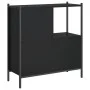 Parkettregal schwarz 72x28x77,5 cm von , Bücherregale und Regale - Ref: Foro24-838878, Preis: 51,41 €, Rabatt: %