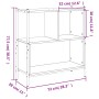 Engineered wood bookshelf black 72x28x77.5 cm by , Bookcases and shelves - Ref: Foro24-838878, Price: 52,05 €, Discount: %