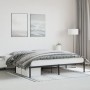 Estructura de cama de metal negro 193x203 cm de , Camas y somieres - Ref: Foro24-373661, Precio: 92,67 €, Descuento: %
