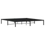 Estructura de cama de metal negro 193x203 cm de , Camas y somieres - Ref: Foro24-373661, Precio: 92,67 €, Descuento: %