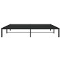Estructura de cama de metal negro 193x203 cm de , Camas y somieres - Ref: Foro24-373661, Precio: 92,67 €, Descuento: %