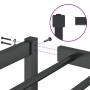 Estructura de cama de metal negro 193x203 cm de , Camas y somieres - Ref: Foro24-373661, Precio: 92,67 €, Descuento: %