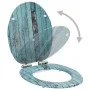 Toilet seat soft closing cover MDF aged wood design by vidaXL, Toilet and bidet seats - Ref: Foro24-143931, Price: 45,98 €, D...