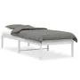 Estructura de cama metal blanco 75x190 cm de , Camas y somieres - Ref: Foro24-373663, Precio: 58,67 €, Descuento: %