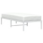 Bettgestell aus weißem Metall, 75 x 190 cm von , Betten und Lattenroste - Ref: Foro24-373663, Preis: 59,71 €, Rabatt: %