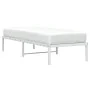 Estructura de cama metal blanco 75x190 cm de , Camas y somieres - Ref: Foro24-373663, Precio: 58,67 €, Descuento: %