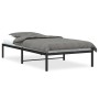 Estructura de cama metal negro 100x190 cm de , Camas y somieres - Ref: Foro24-373649, Precio: 61,46 €, Descuento: %
