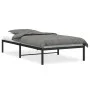 Estructura de cama metal negro 100x190 cm de , Camas y somieres - Ref: Foro24-373649, Precio: 60,77 €, Descuento: %