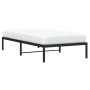 Estructura de cama metal negro 100x190 cm de , Camas y somieres - Ref: Foro24-373649, Precio: 61,46 €, Descuento: %