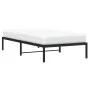 Estructura de cama metal negro 100x190 cm de , Camas y somieres - Ref: Foro24-373649, Precio: 60,77 €, Descuento: %