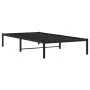 Estructura de cama metal negro 100x190 cm de , Camas y somieres - Ref: Foro24-373649, Precio: 60,77 €, Descuento: %