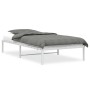 Bettgestell aus weißem Metall, 100 x 200 cm von , Betten und Lattenroste - Ref: Foro24-373668, Preis: 59,14 €, Rabatt: %