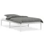 White metal bed frame 100x200 cm by , Beds and slatted bases - Ref: Foro24-373668, Price: 59,14 €, Discount: %