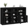Aparador con luces LED negro 162x37x100 cm by , Sideboards - Ref: Foro24-3209143, Price: 224,14 €, Discount: %