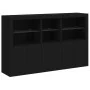 Aparador con luces LED negro 162x37x100 cm by , Sideboards - Ref: Foro24-3209143, Price: 235,74 €, Discount: %