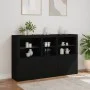 Aparador con luces LED negro 162x37x100 cm by , Sideboards - Ref: Foro24-3209143, Price: 235,74 €, Discount: %