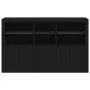 Aparador con luces LED negro 162x37x100 cm by , Sideboards - Ref: Foro24-3209143, Price: 235,74 €, Discount: %